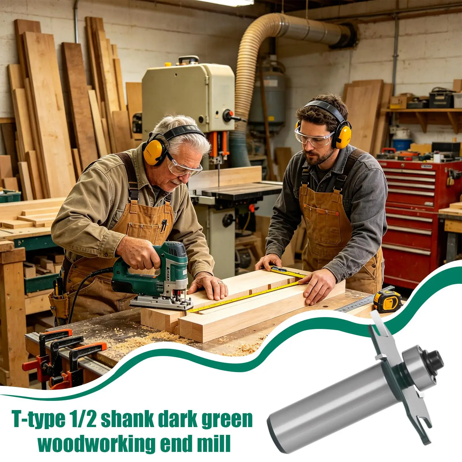 Milling Bits 1/2 Inch Shank T Slot Profiling Router Bits Mill Planing Tool For Home Garage Workshop Carpentry Woodworking