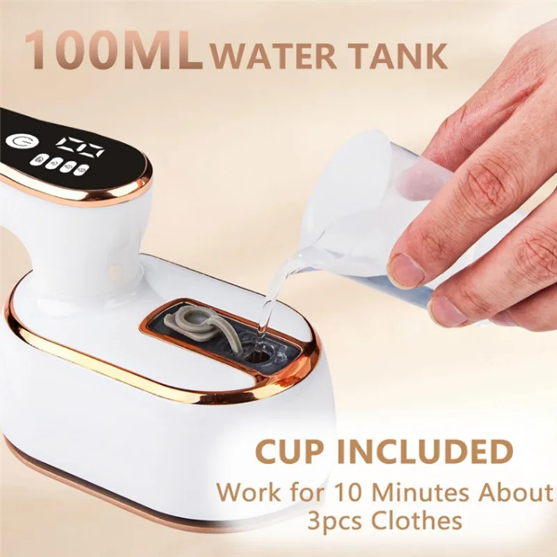 Stable-1000W Travel Steamer Iron LED Portable Mini Steam Ironing Machine For Clothing Travel Dorm Essentials US Plug