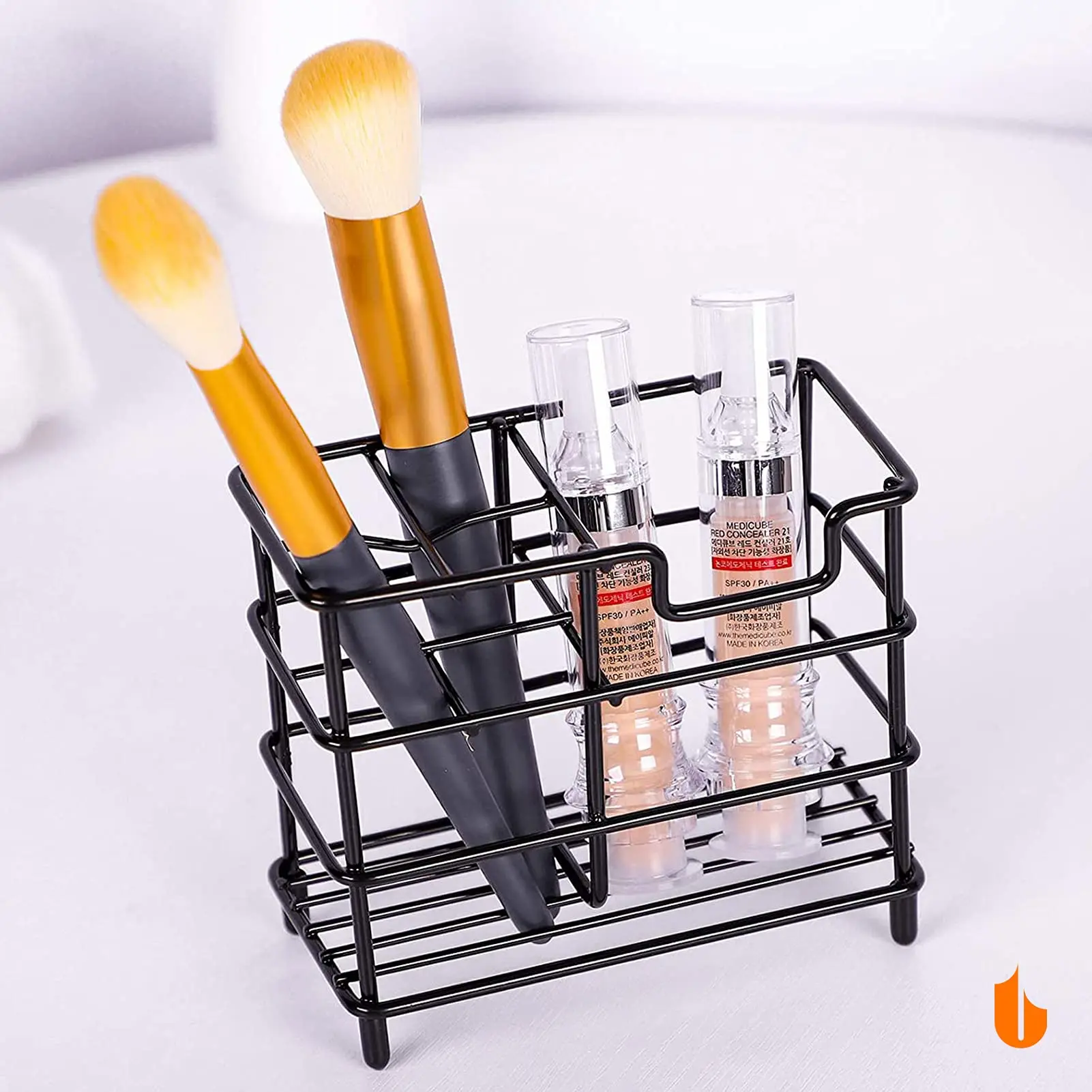 304 Stainless Steel Bathroom Toothbrush Holder Toothpaste Holder Stand Bathroom Accessories Organizer