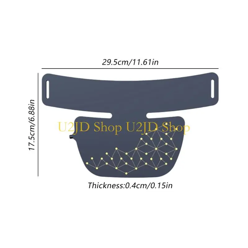 U2JD LEDレッドブルーライトセラピーネックマスクデバイスアニス剤削減のための人間工学的ホームスキンケアツール