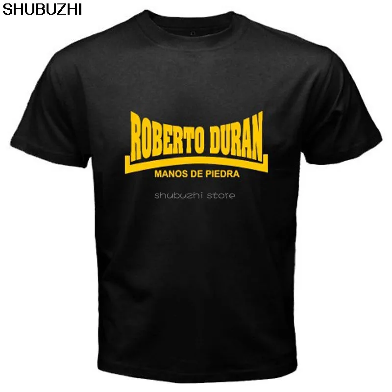 Nueva camiseta negra para hombre ROBERTO DURAN Manos De Piedra Legend talla S-5XL Cool Casual Pride camiseta hombres Unisex nuevo sbz6374