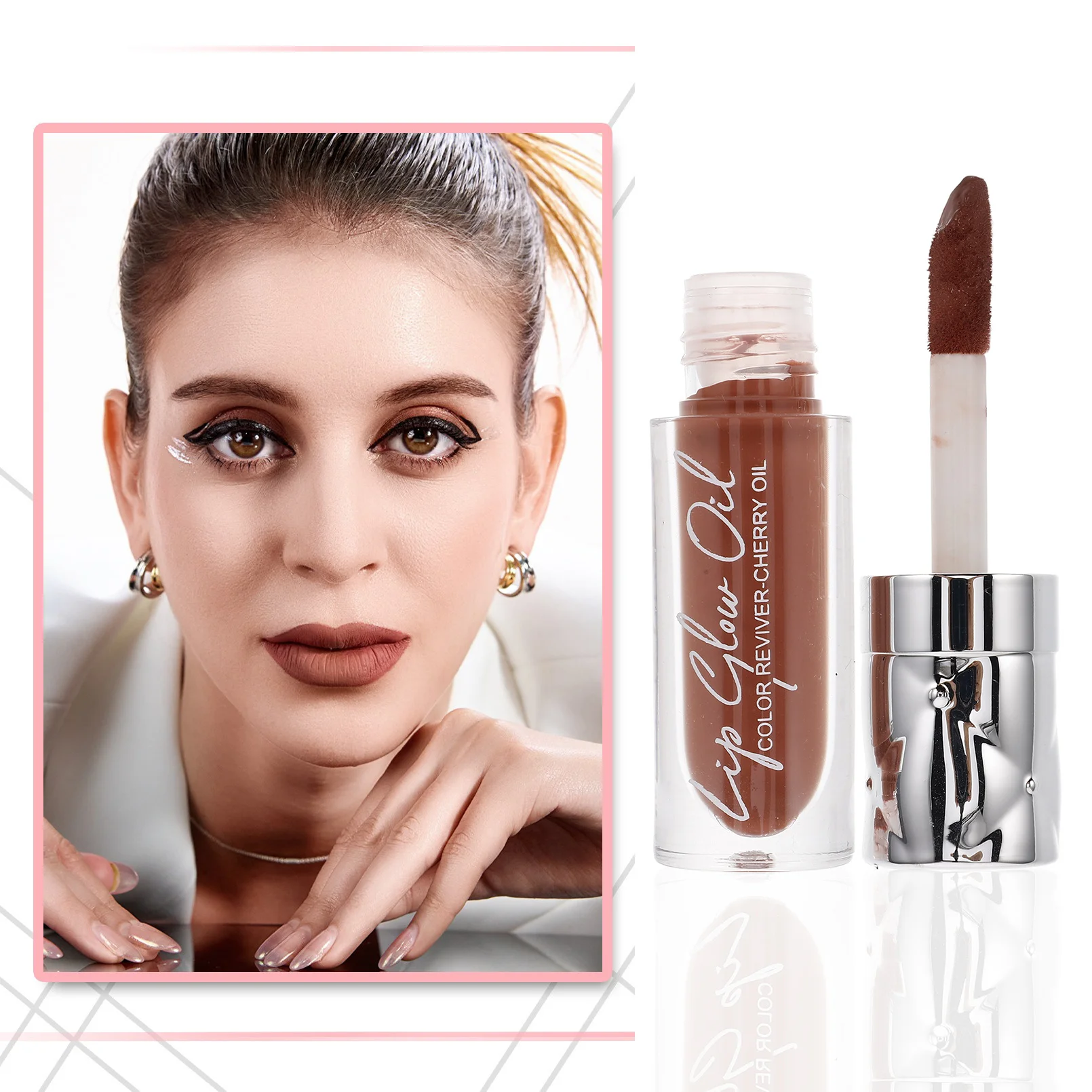 Gloss à lèvres teinté longue durée pour femmes et adolescentes, hydratant, repulpant, fini brillant, application facile, baume à lèvres liquide, ensemble de maquillage