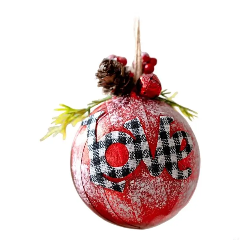   Hanging Christmas Ball Ornament with Loop for Holiday Wreaths, Door Displays, Mantels, and Gift-Wrapping Touches