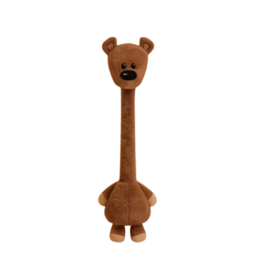 Lustiges Design Langhalsiges Huhn Plüsch-Schlüsselanhänger Weiße Farbe Niedlicher Giraffen-Taschenanhänger 40CM Kreatives Geschenk