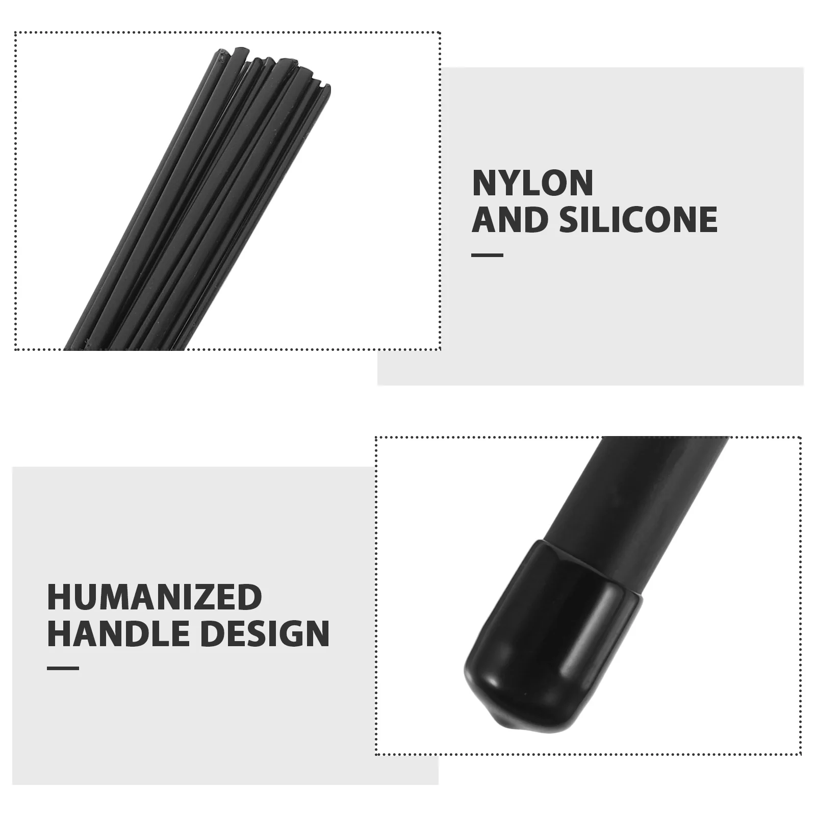 

1Pair Nylon Drum Brush Durable Retractable Handle Comfortable Grip Suitable for Jazz Drum Playing Beginner Percussion