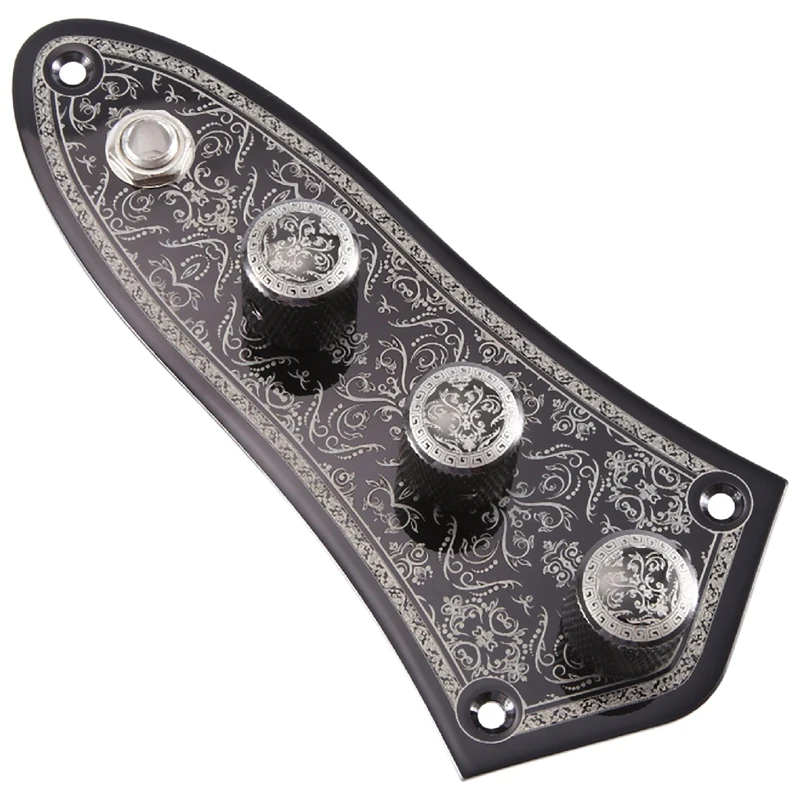 3 Jazz JB Bass Loaded Wired Control Plate For Bass Guitar Spare Parts Parts JB-03