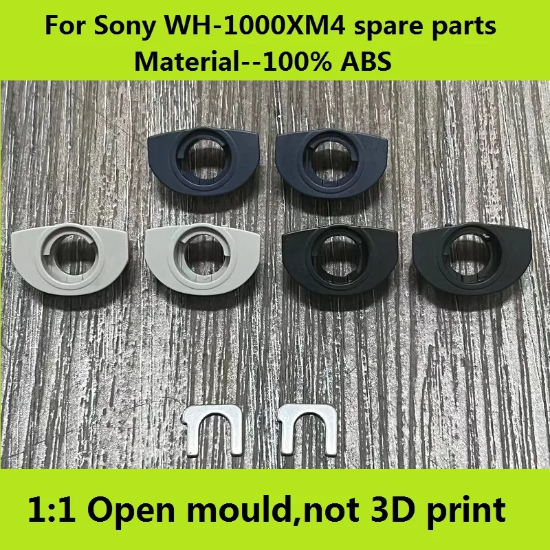Dobradiça giratória de substituição para fones de ouvido Sony WH-1000XM4, material plástico ABS wh 1000xm4, peças sobressalentes para reparo de fone de ouvido, fechaduras de metal