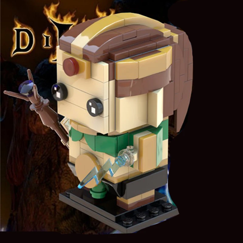 

164 шт. MOC Sorceress Diabloes II Brickheadz строительные блоки Рождественский подарок коллекционер Master Series Коллекционное издание Модель