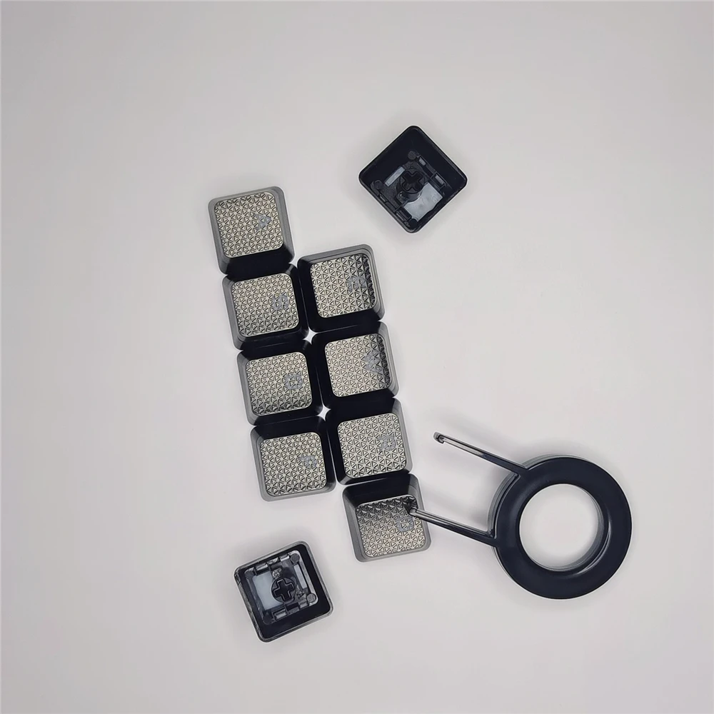 

10pcs Replacement Key Caps Kits Q W E A S D R F Key Anti-oil Keycap with Key Puller for K95 K70 K65 Mechanical Keyboard Parts