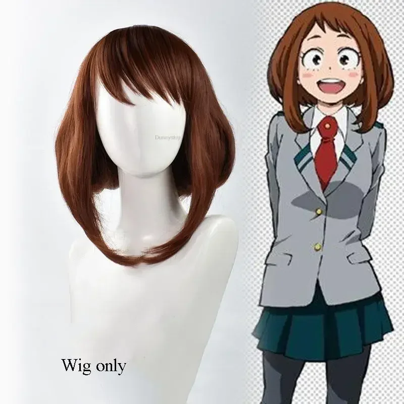 My Hero Cosplay Academia Costume uniforme Ochaco Uraraka Cosplay uniforme scolastica Set Anime Costume JK Costume parrucca S-3X