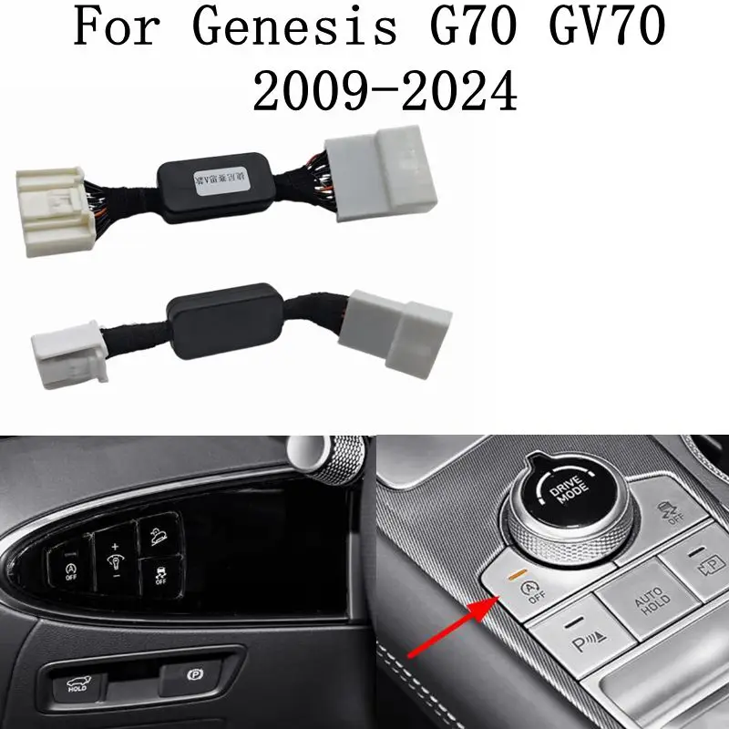 Auto Stop Start Eliminator Cable Off Device Close Canceller Control Sensor Plug For Hyundai Genesis GV70 G70 IK 2019-2024