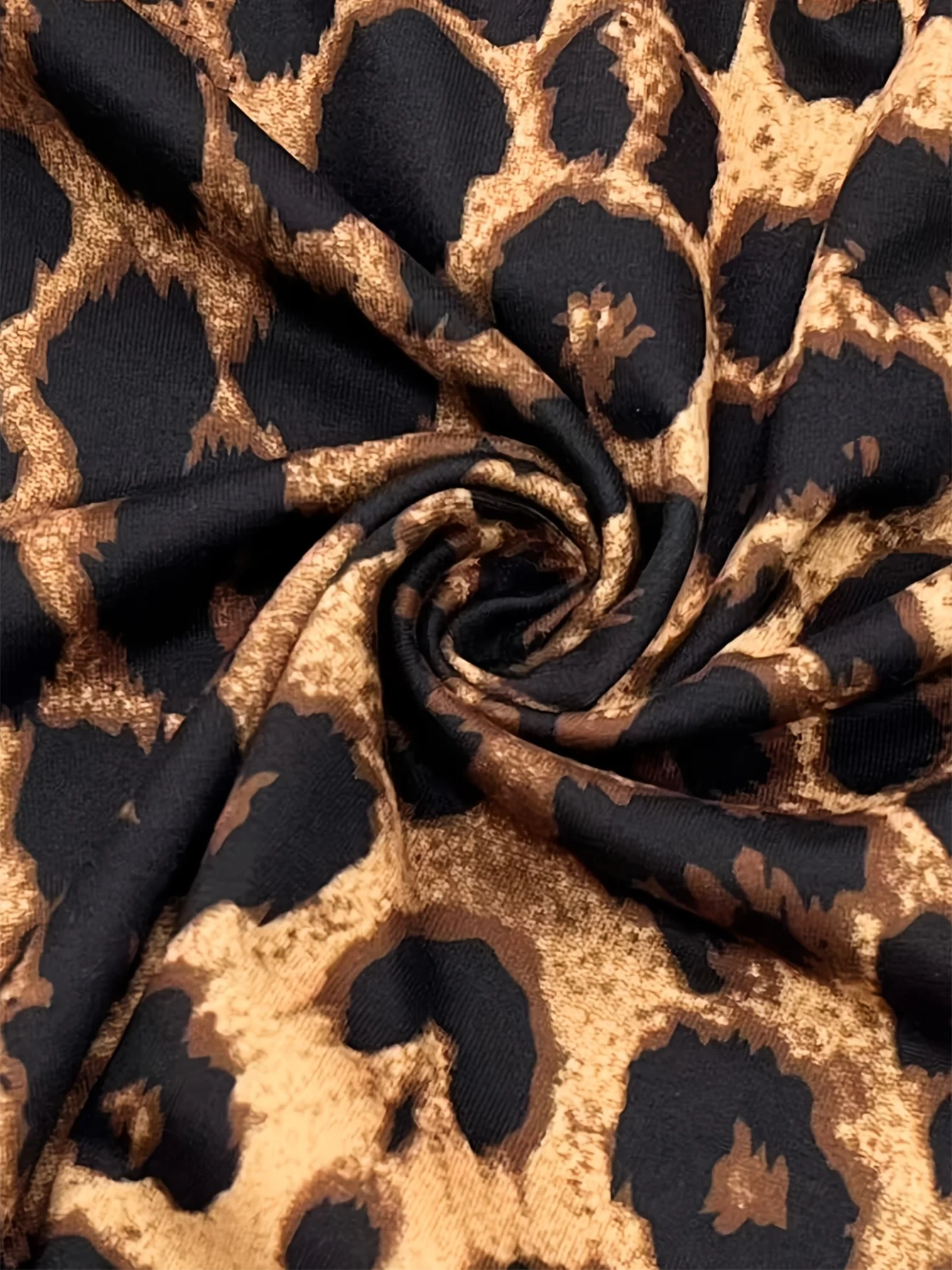 Damen Crop-Top mit Quadratischem Ausschnitt und Langen Ärmeln, Leopardenmuster, Asymmetrischem Gebogenem Saum, Schlankes Sexy Outfit für Frühling, Sommer, Straßenmode, Club und Dating – Detail 5