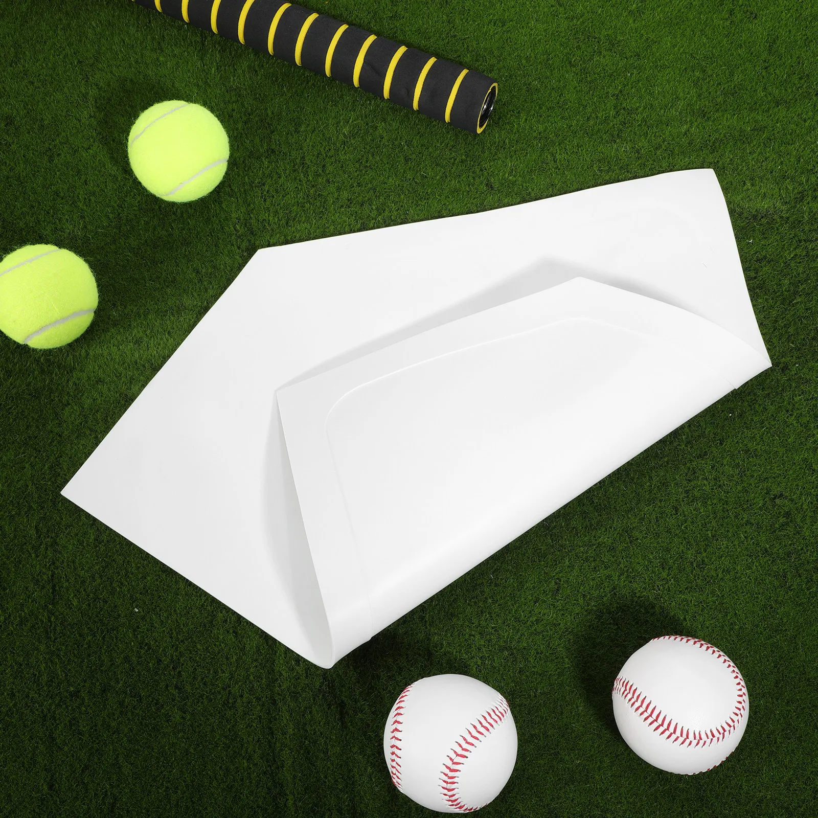Baseball Pitcher Training Plate Home Plate Mat Tpe Material Enhanced Throwing Form Flat Surface Precision Drill Tool Sports