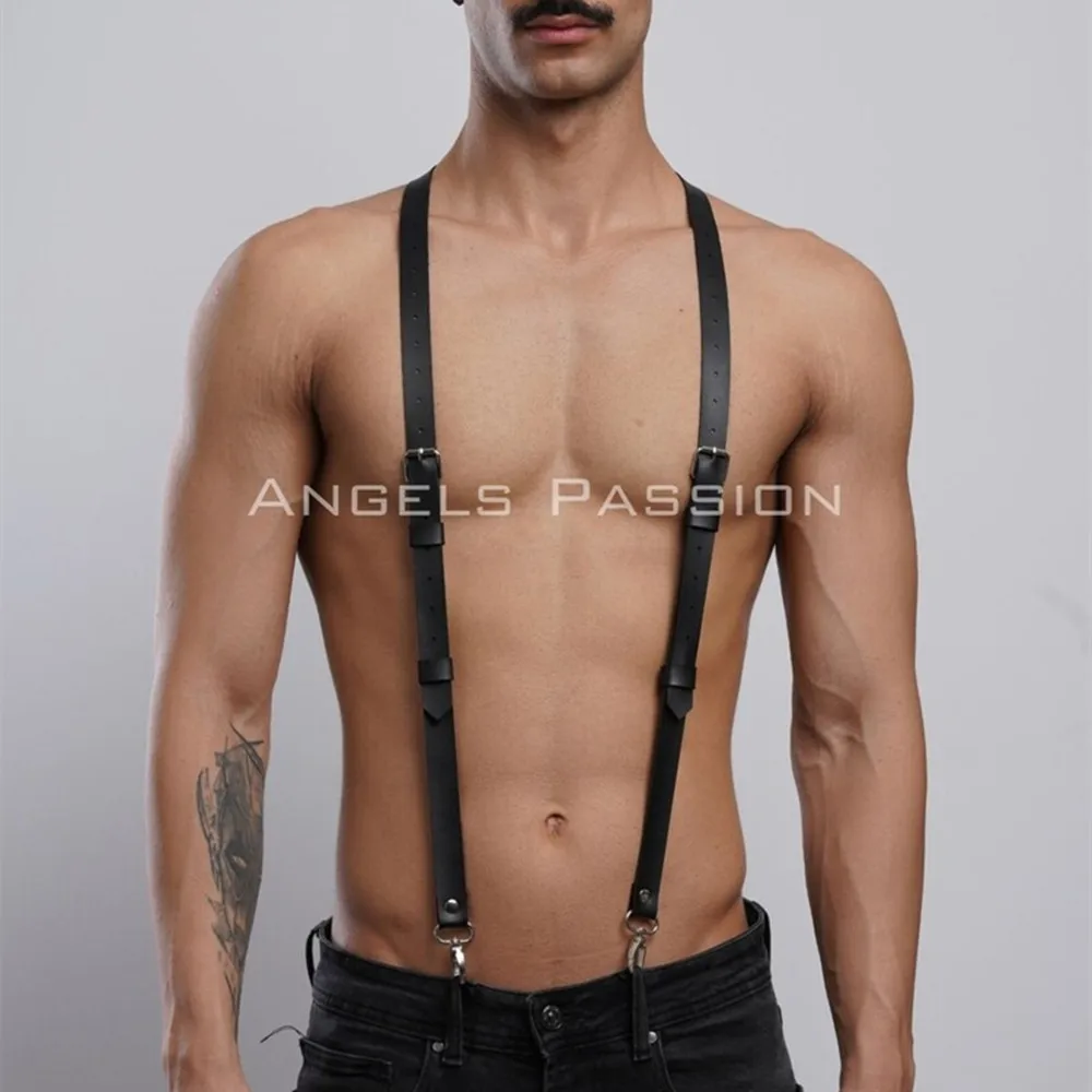 

Gay Rave Harness Harajuku Gothic Punk Bdsm Bondage Leather Belts Men Erotic Sexual Fetish Leather Harness Sex Toys For Men