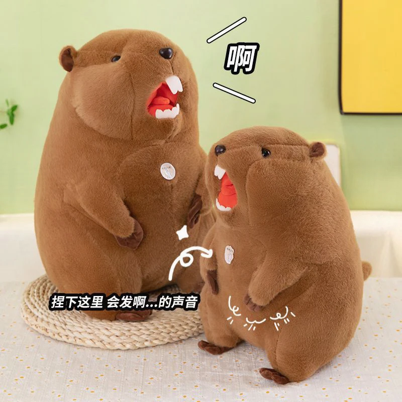 

Kawaii плюшевые животные Бабак мультяшная игрушка милый забавный подарок с выражением для детей подарок на день рождения плюшевая кукла