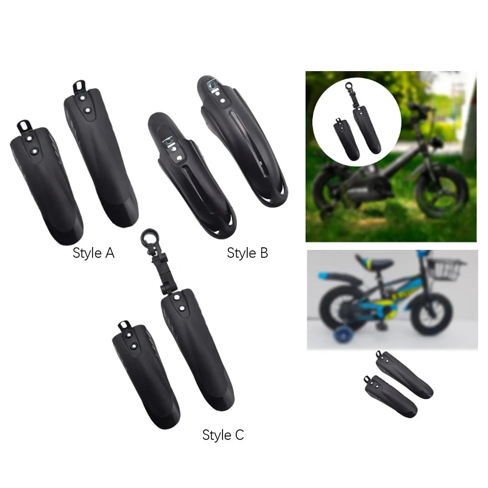 Childrens Bicycle Fenders Sturdy 12