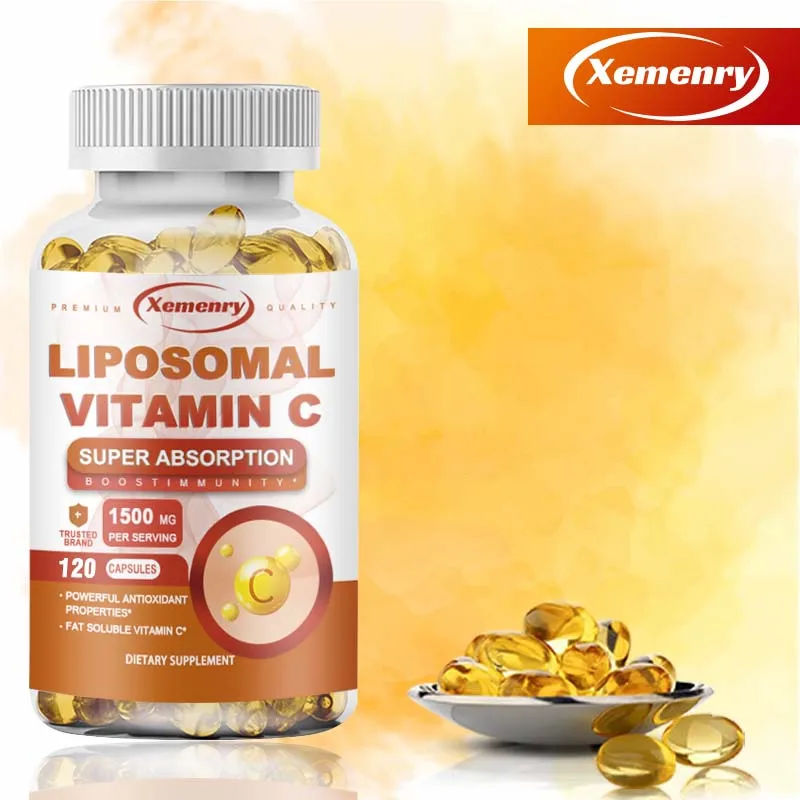 

Liposomal Vitamin C - Anti-aging, Promotes Collagen Production, Antioxidant, Brightens Skin Tone, Immune Support, Non-GMO