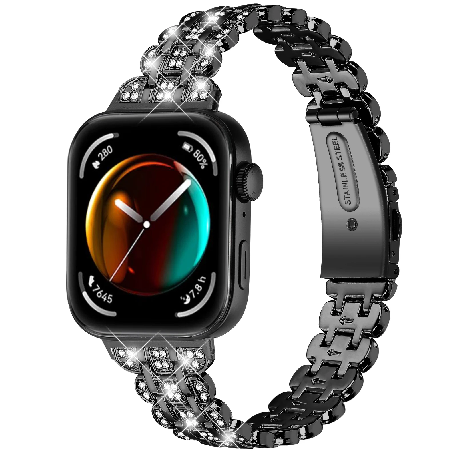 Cinturino in metallo per Huawei Watch Fit 3 fit 4 4pro cinturino con diamanti cinturino Huawei Fit3/fit4 cinturino sostituibile accessori