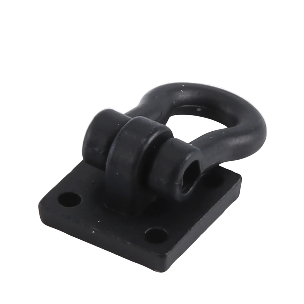 BAAA-2Pcs Trailer Towing Buckle Tow Hooks โลหะปีนเขา Trailer Shackles สําหรับ 1/10 RC รถบรรทุกรถปีนเขา (สีดํา)