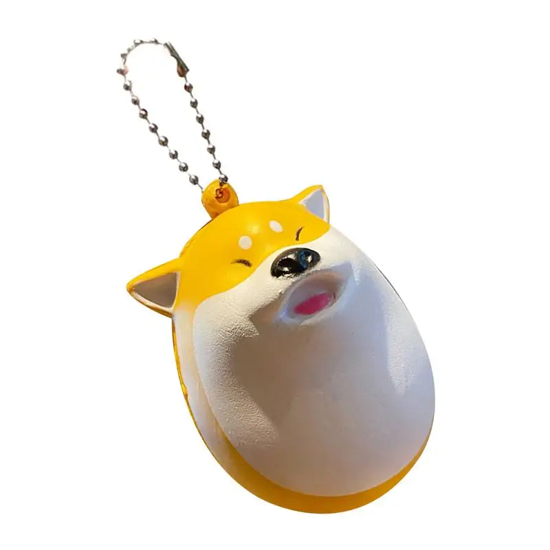 

Squeeze Dog Egg Bag Charm Slow Rebound Squeeze Dog Egg Creative Adorable Cartoon Animal Dog Egg Figure Toys For Stress Relief