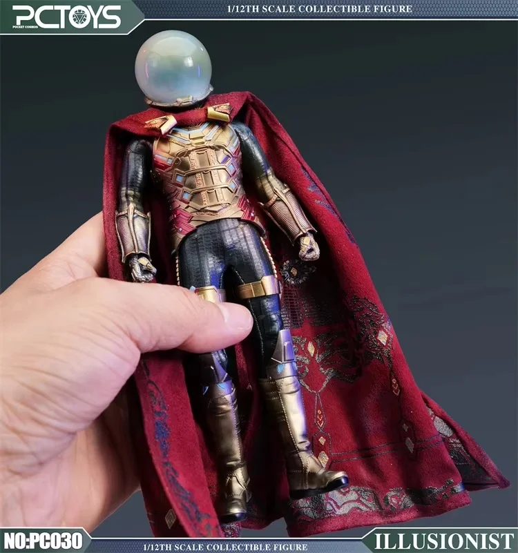Auf Lager PCTOYS PC030 Sammlerfigur im Maßstab 1:12, Mysterio Quentin Beck Magier, komplettes Set, 6-Zoll-Actionfigur, Modellspielzeug, Geschenke