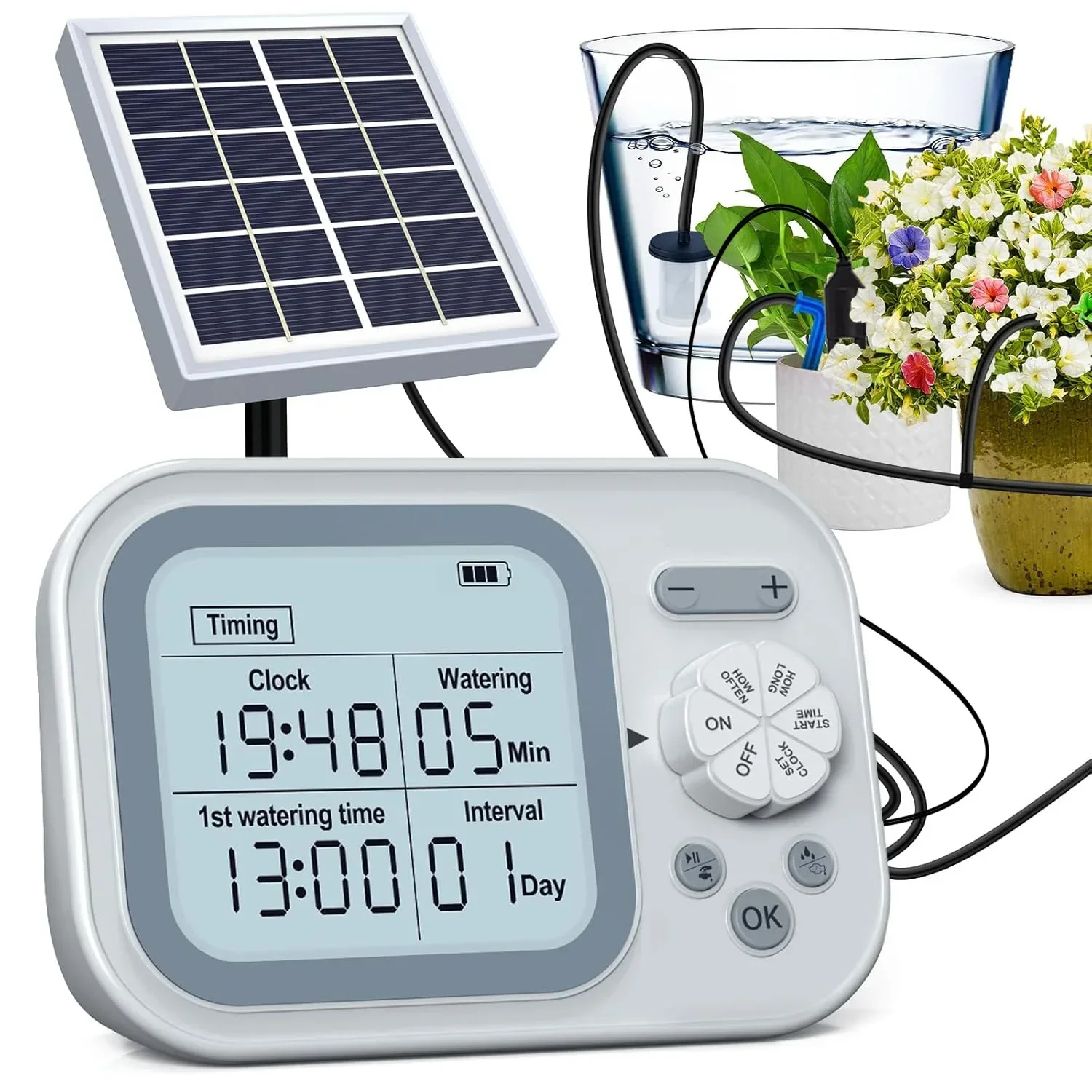 Automatic Irrigation System Plant Watering System KitSmart Humidity Detection for the Balcony Plant Bed and Green Home