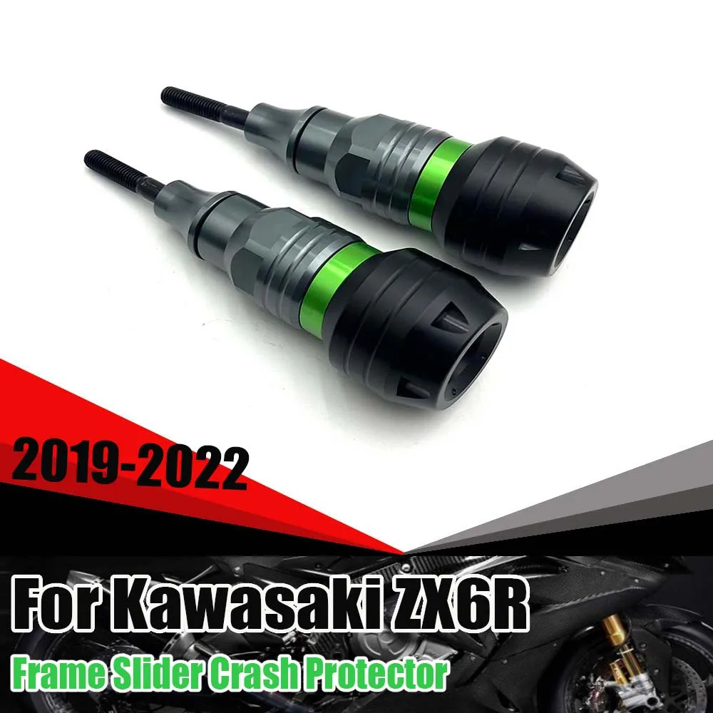 ZX-6R Blocco di Protezione Dalla Caduta Del Motore Per Kawasaki ZX6R ZX 6R 2019-2022 moto nuovo Paratelaio Crash Protector