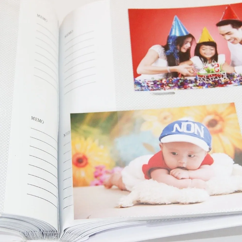 6 Inch 200 Pockets Photo Album Laminated Insert Pocket Scrapbook Album Large Capacity Slip-in Picture Albums Family Memory