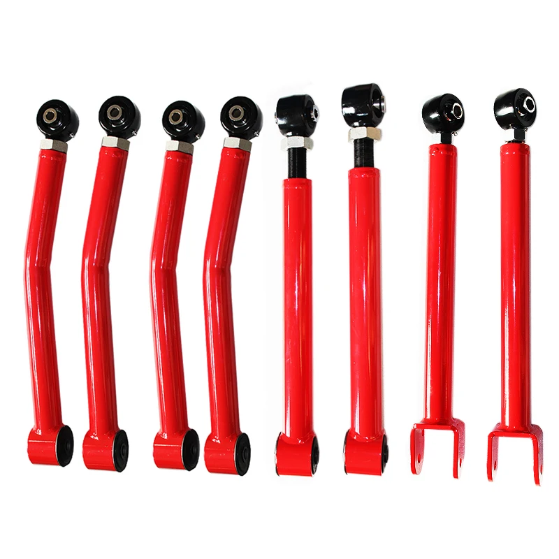 

F&R Upper&Lower Adj. Control Arm Fit For 2007-2018 Jeep Wrangl*er 4WD/2WD 8PC