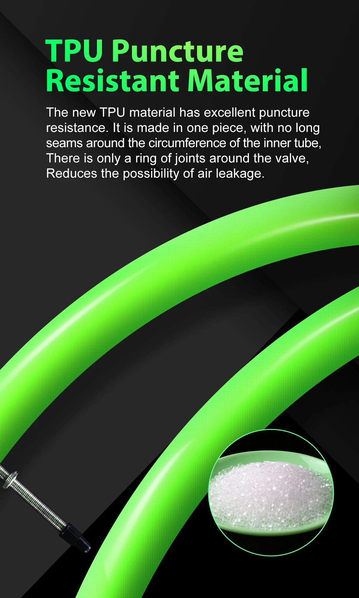 CYCLAMI Ultraleichter Fahrrad-TPU-Schlauch 700C 700 x 18 23 25 28 30 32 Rennrad-TPU-Material Reifen 45 mm 60 mm Länge französisches Ventil – Detail 7