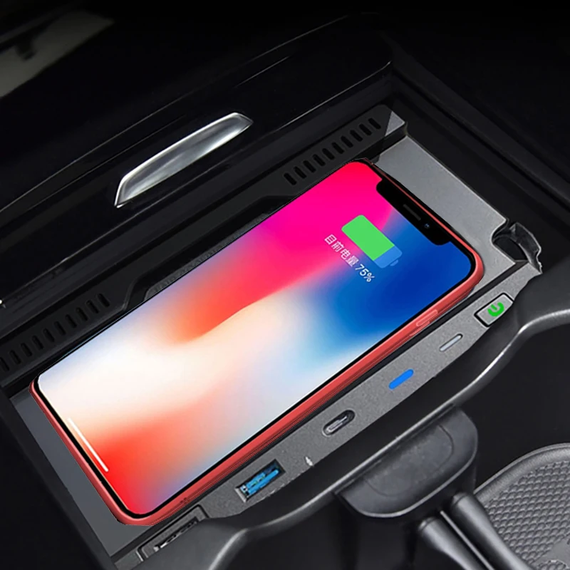 15W Car wireless charger fast phone charger charigng pad charging holder for Mercedes Benz W177 W188 W247 GLA CLA GLB 2019-2023