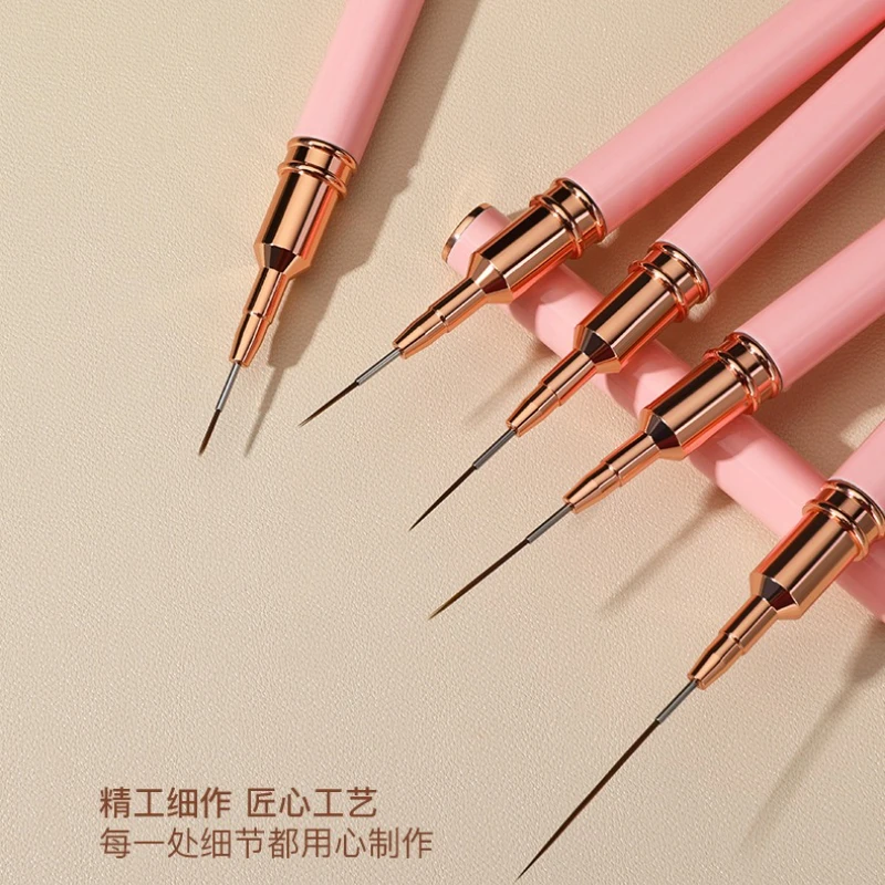 네일 아트 브러쉬 세트 UV 젤 네일 브러쉬 키트 프렌치 스트라이프 라인 페인팅 드로잉 플라워 펜 아크릴 네일 아트 매니큐어 도구