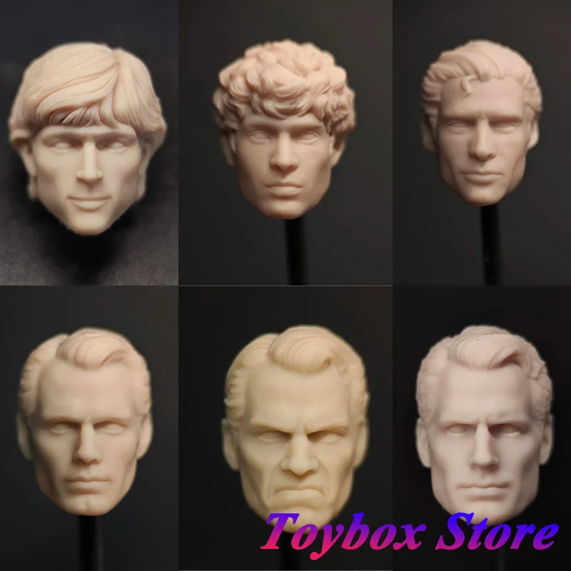 

1/12 Superman Clark Kent Thomas Welling Lifelike Unpainted Head Sculpt Batman v Superman：Dawn of Justice White Model For 6" Body