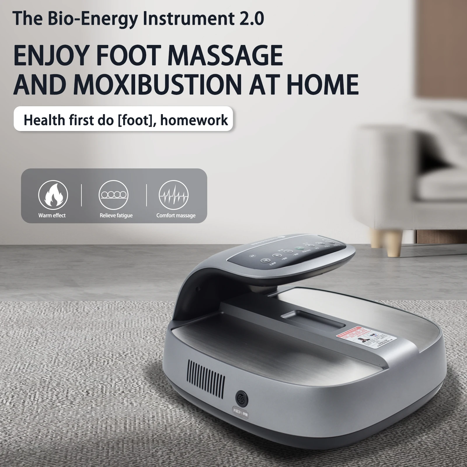 Terahertz Pijat Terapi Kaki Fungsi Perawatan Kulit Plasma Suhu Rendah Merah dan Biru 2 In 1 Thz Produk Spa Kaki