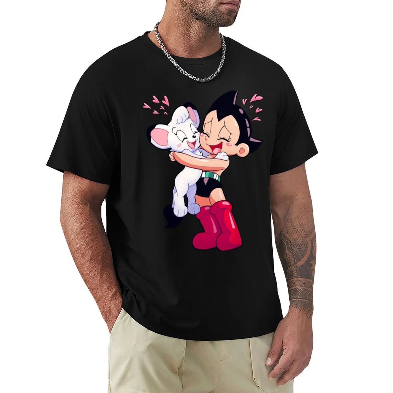 Astro Boy & Kimba the White Lion (T-Shirt Tough Fabric Work Tee