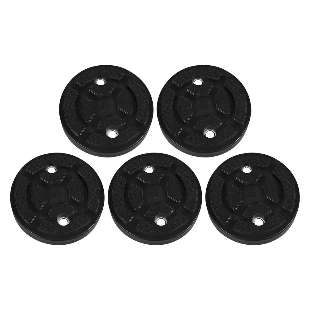 

5Pcs Durable Rubber Jack Pads Universal Protector Slotted Frame Rail Adapter for Two Post Automotive Lift Frame Rail Rubber Pad
