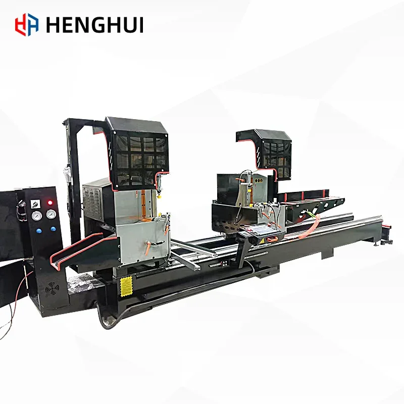 Double-Head CNC Precision Cutting Saw for Aluminum Doors Windows 45 90 Degrees