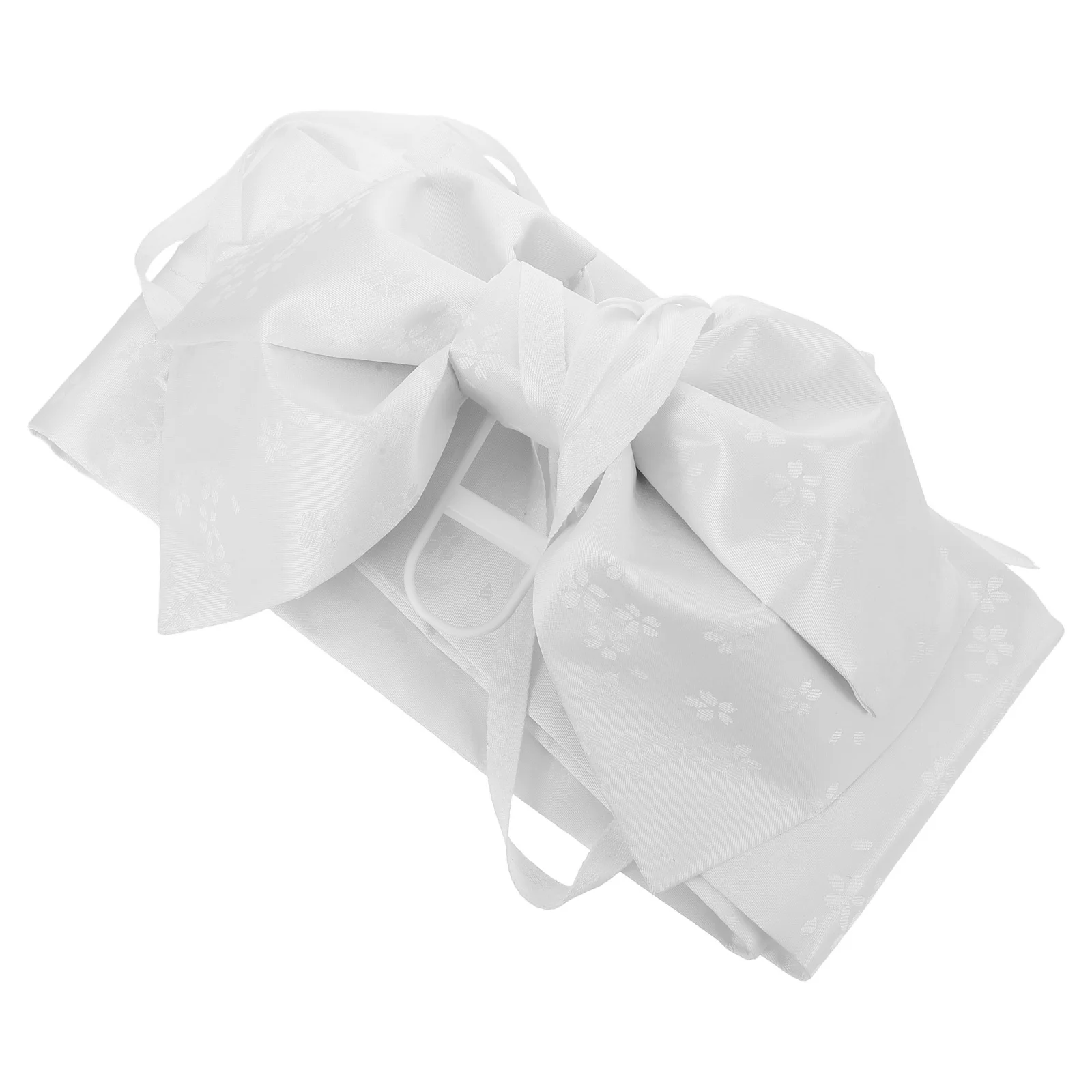 

Japanese Kimono Waistband for Women Elegant Floral Print Wide Belt Pre Tied Bow Design Traditional Robe Sash Ideal for Tea