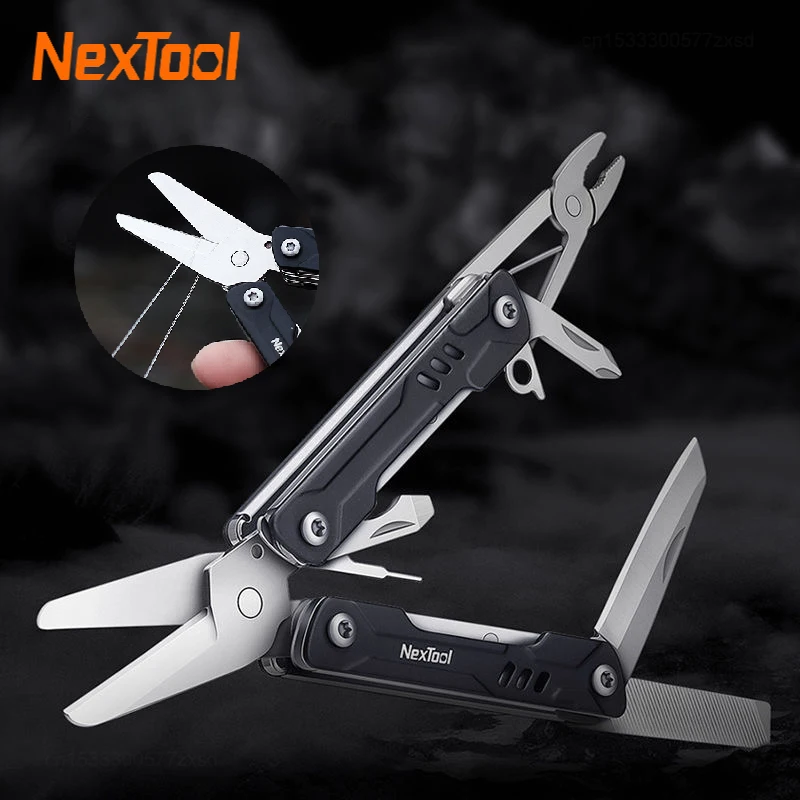 

Xiaomi NexTool Mini Sailor Scissors Version 10 in 1 Multi-tools Hand Pliers Tools Pocket Folding Knife File Sim Card Pin Needle