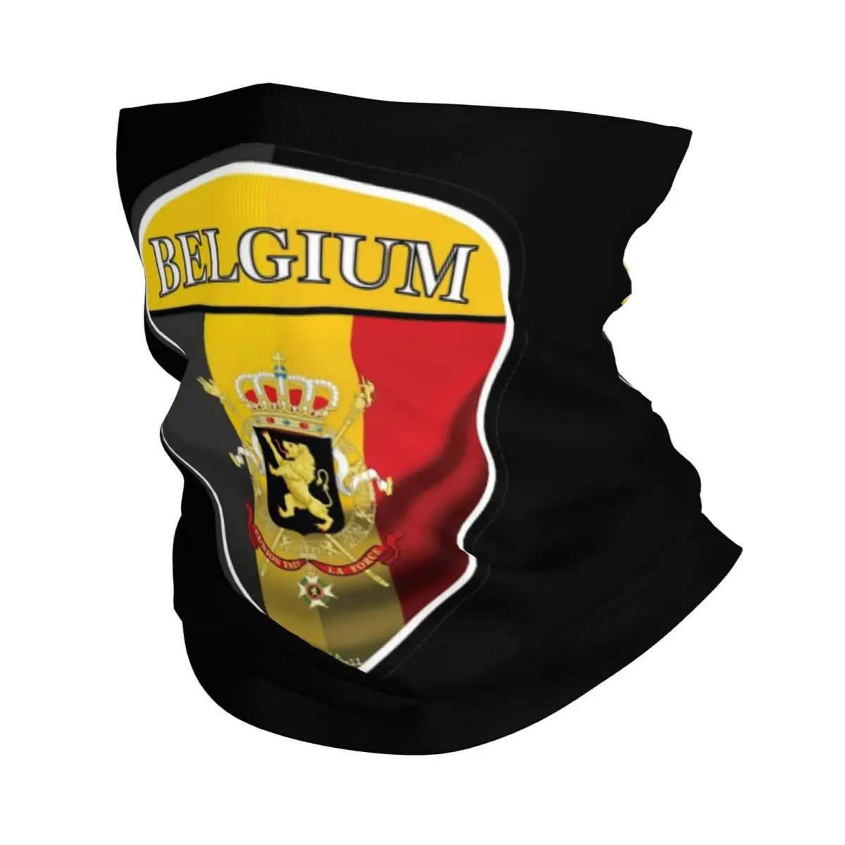 BELGIUM Flag Belgique Belgian  Bandana Neck Cover Printed Motorcycle Balaclavas Face Mask Scarf  Headband Running Unisex Adult