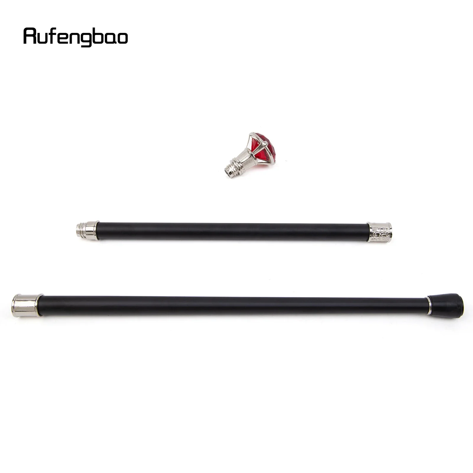 Red Diamond Type White Walking Stick Fashion  Decorative Cane For Halloween For Cosplay And Parties, For Cosplay & Party view 6
