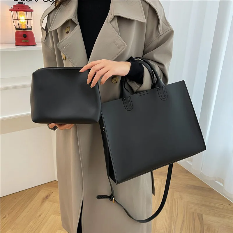 European and American Tote Bag Retro Women's Handbag Versatile Casual Fashion Large Capacity Women's Bag