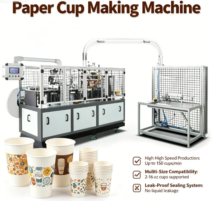 YG Customized Disposable Cup Paper Machine By Machinery For Making Cup Paper Paper Product Generation