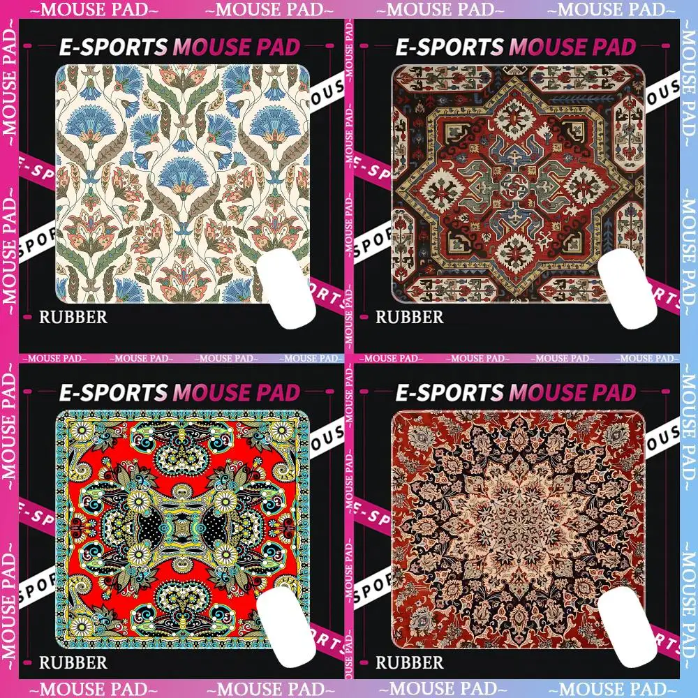 

Gamer Persian Pattern Mouse Pad Rubber Small mouse pad CSGOs desktop computer office keyboard e-sports ROGs game