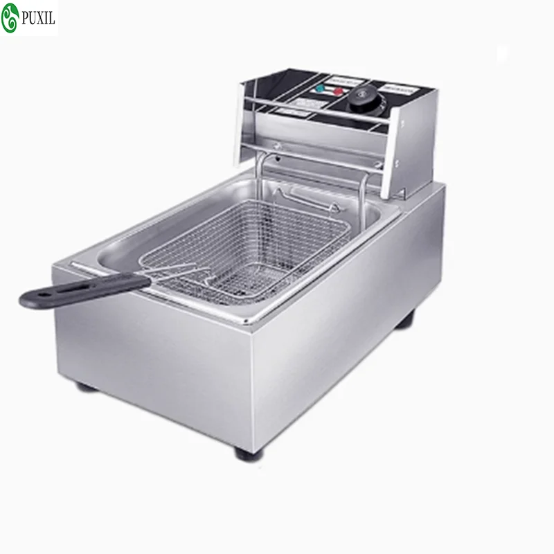 Electric Fryer 10L 2500W Industrial Deep Fryer Stainless Steel for French Fries Chicken chop Deep Fryer Commercial Fry Pan