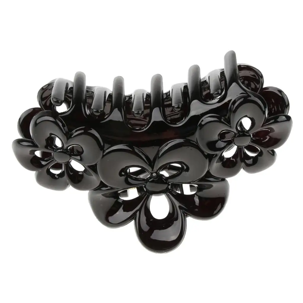 Durable Resin Hair Clasp Grips Trendy Hair Accessory Ponytail Holder for Shower or Makeup Thick Hair