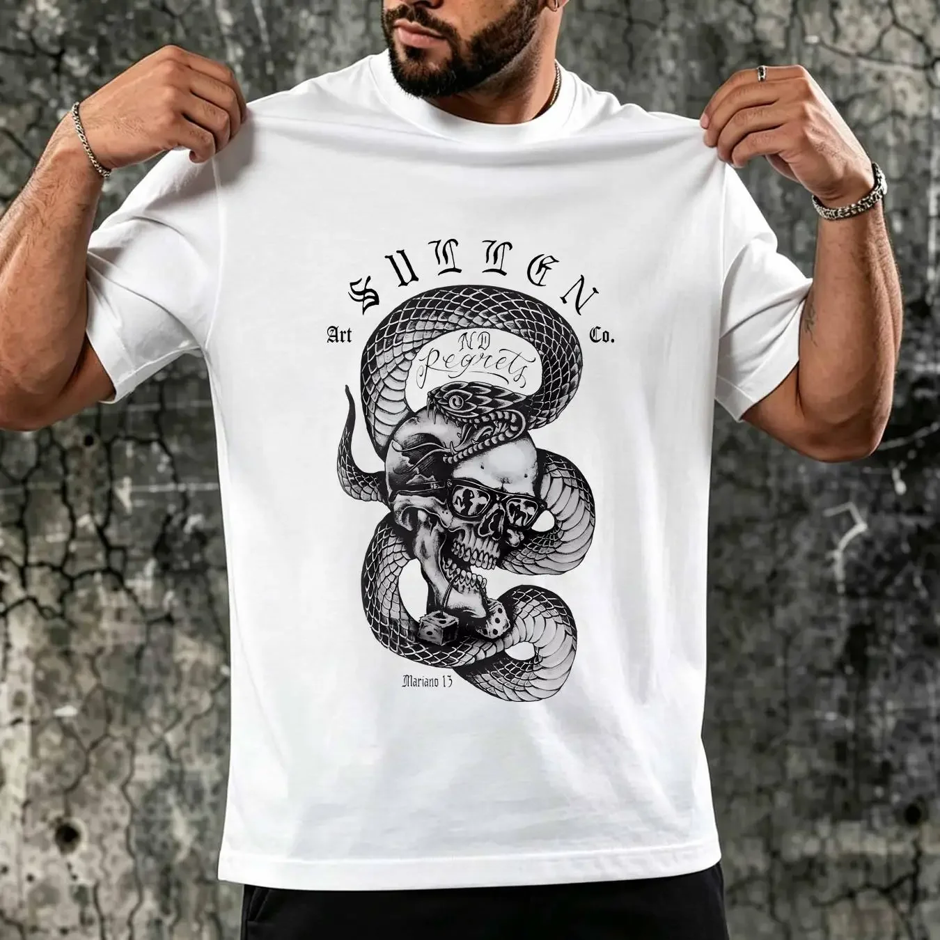 washed T Shirt Sullen Men's Mariano Premium Canal Blue  Clothing Apparel vintage Washed Breathable Soft Stylish Slightly