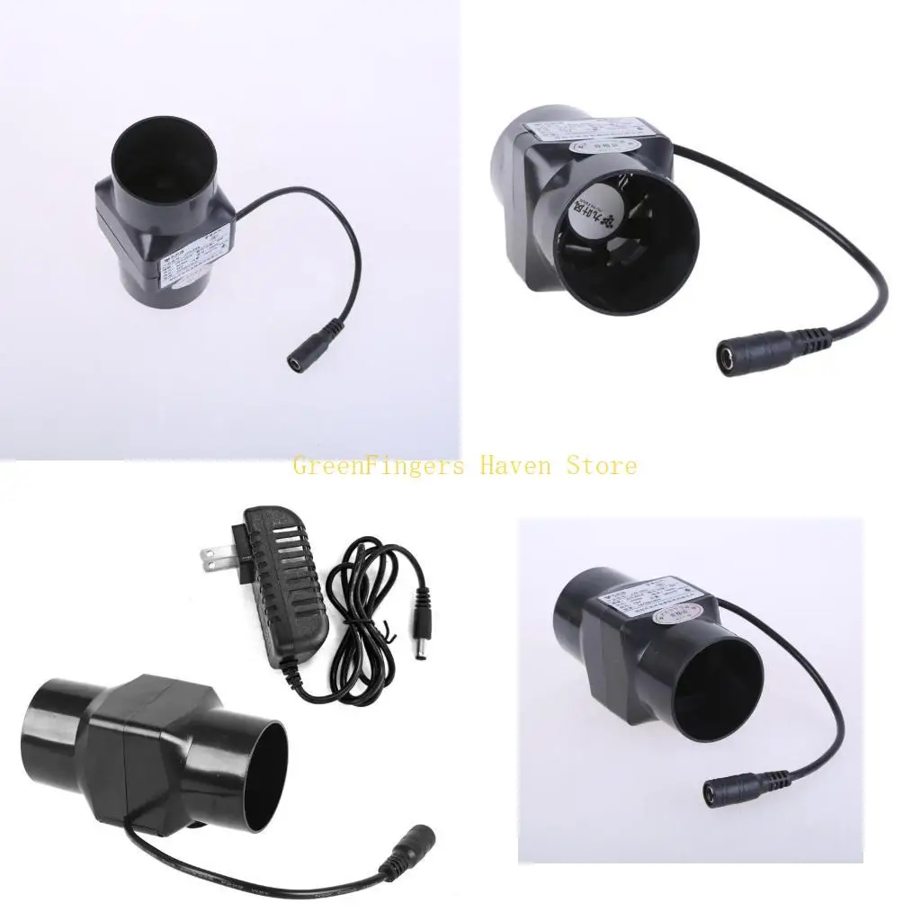 

F68D Duct Exhaust Fan 50mm Diameter Bathroom Kitchen Pipe Pipe Vent Fan US Adapter