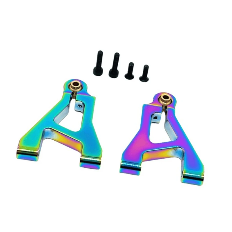 Brazo oscilante inferior delantero apto para MJX 1/14 14304 14303 14302 14301 piezas de mejora de coche de Control remoto chapado al vacío multicolor