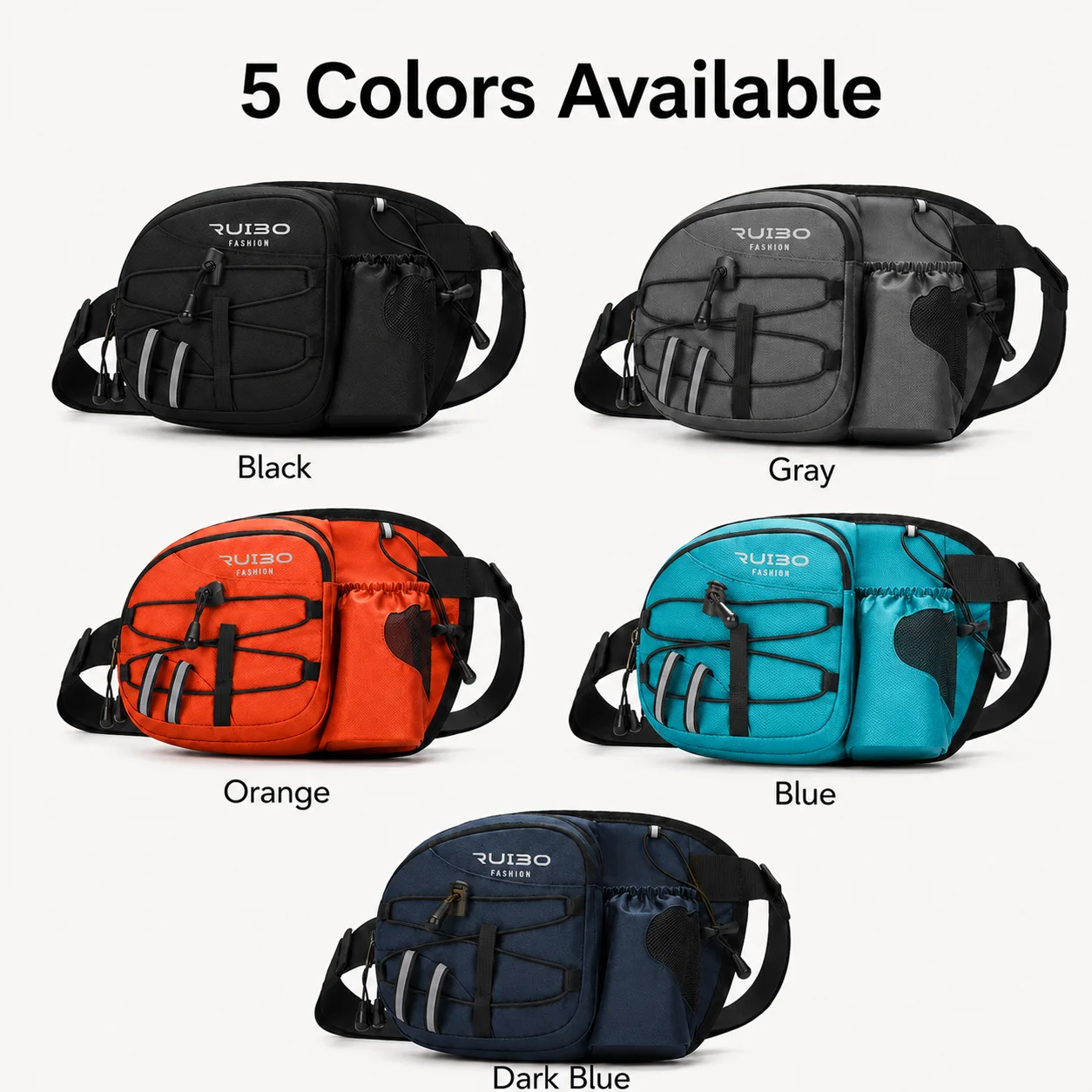 Men Chest Bag Casual Sling Bag Lightweight Crossbody Waist Pack Outdoor Travel Shoulder Bag Multi Pocket Summer Daily Use